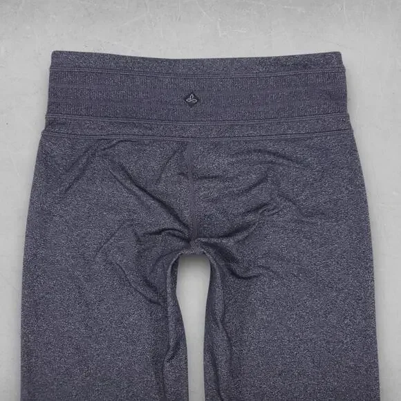 Prana Yoga Pants Women S Charcoal Gray Heather Wide Leg Flare Athleisure Casual - Picture 4 of 12